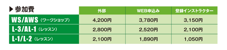 広島エリア参加料金
