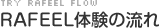 Rafeel体験の流れ