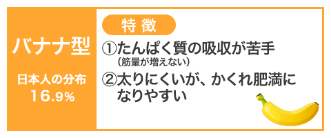 バナナ型